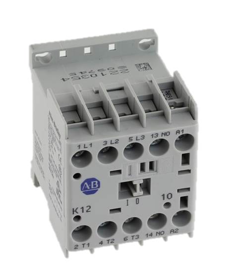 Kontaktor, A-B, 100-K, 230VAC/12A/5,5kW, 3NO+1NO