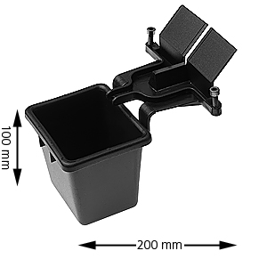 Spilloljekopp, T-gejd, 16mm lång