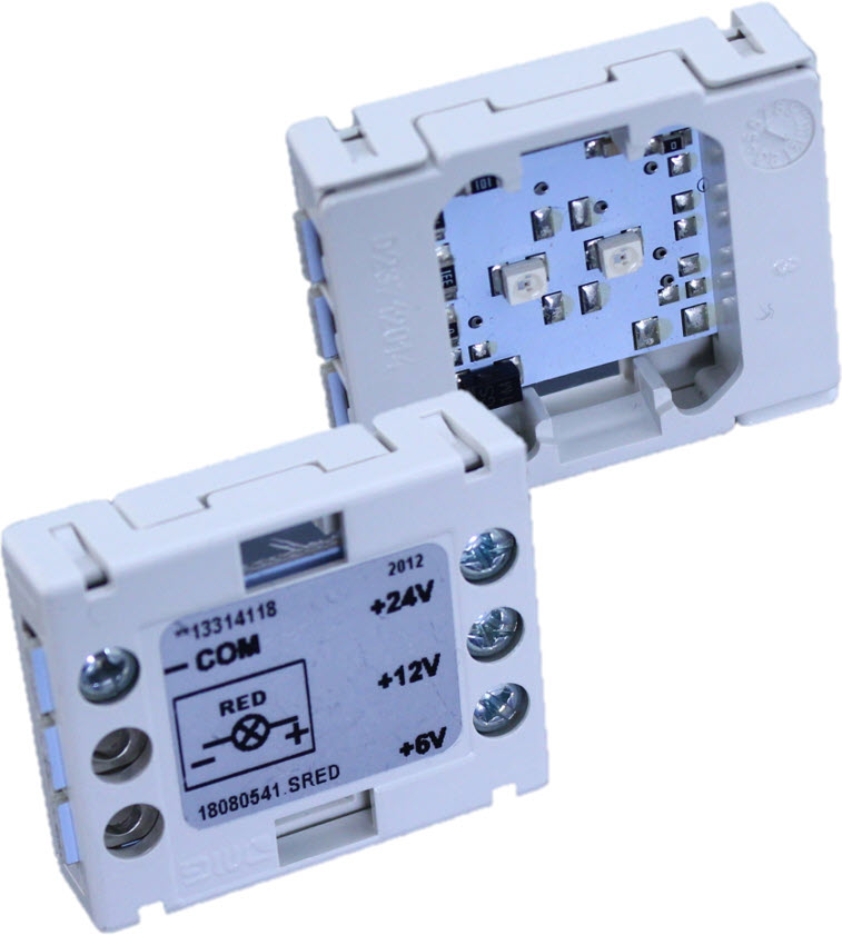 Diodelement, DMG 6/12/24VDC, Indikator, röd LED