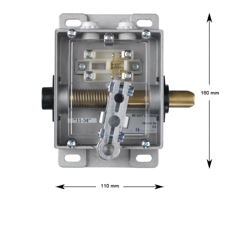 Door lock LO-30-AU-V, left, triangular opening, without arm