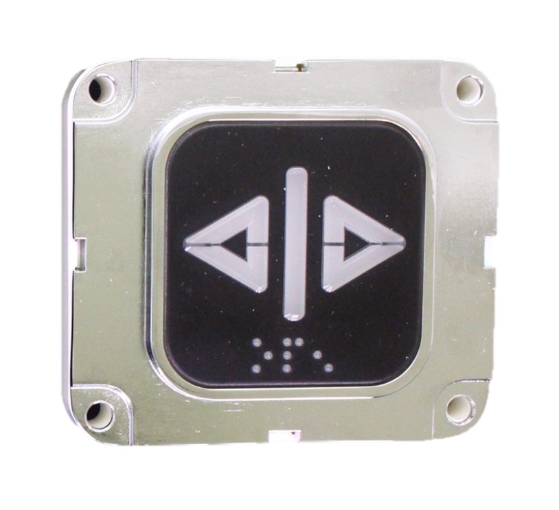 Knapp, Dewhurst US96 Jumbo, vit LED, svart ''dörröppna''