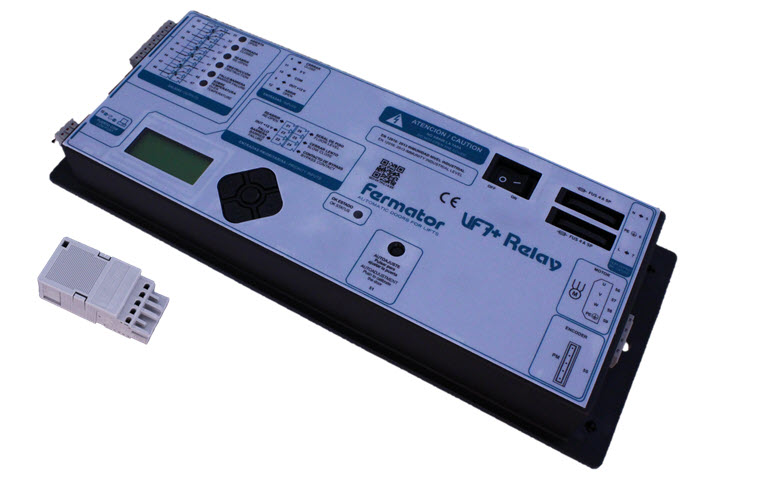 Dörrstyrning, Fermator VF7+, Relä, vänster, spansk/engelsk label