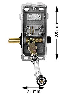 Karmlås, LO-92-AU-H, med plåt, M-43