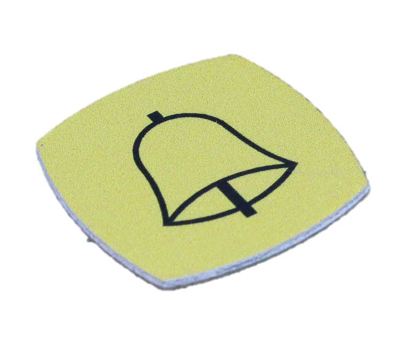 Tryckbricka, KONE-M, slät, klocka