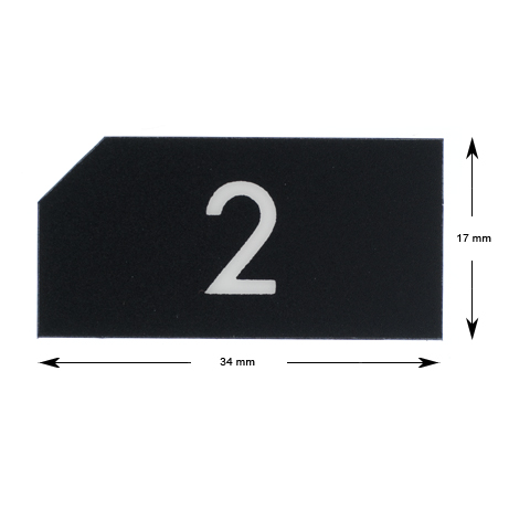 Tryckbricka, KONE Novel, slät, ''1''