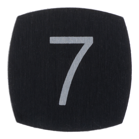 Tryckbricka, KONE-M, slät, ''7''