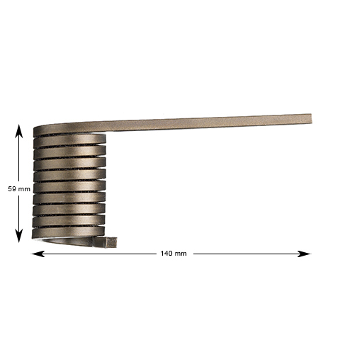 Vridfjäder, Schindler QKS9, höger