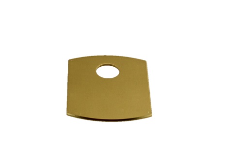 Täckplåt till handtagslås, mässing