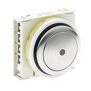 Knapp, DMG Panzer, röd LED, 1CO kontaktblock, anti-vandal