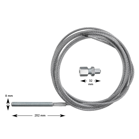 Synkvajer, Wittur/Selcom, l=3000mm, ø=3mm, Universal