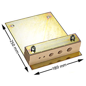 Korgkabelklämma, rak, trä