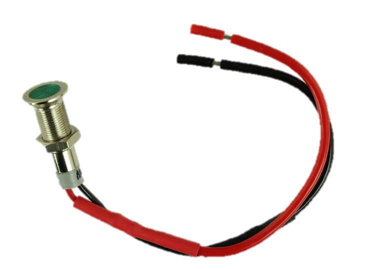 Diod för panelmontage, försänkt, grön 24VDC