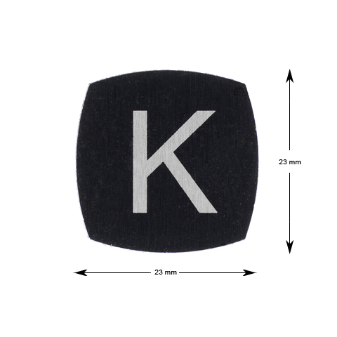 Tryckbricka, KONE-M, slät, ''K''