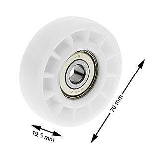 Hanger roller, Schindler QKS11, Ø=70/12x19.5mm