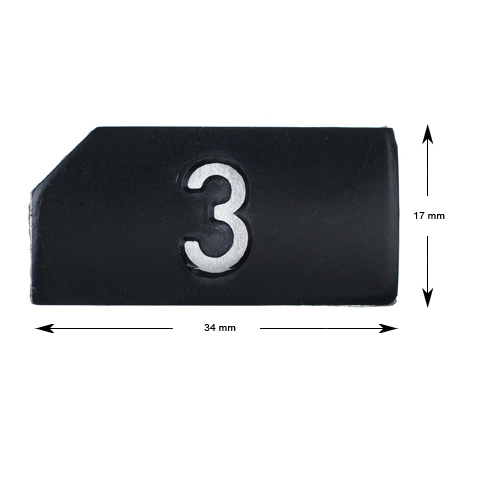 Pressel plate, KONE Novel, relief, ''3''