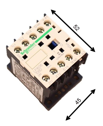 Kontaktor, Schneider/Telemec., LC1D18P7, 230VAC, 18A/7.5kW