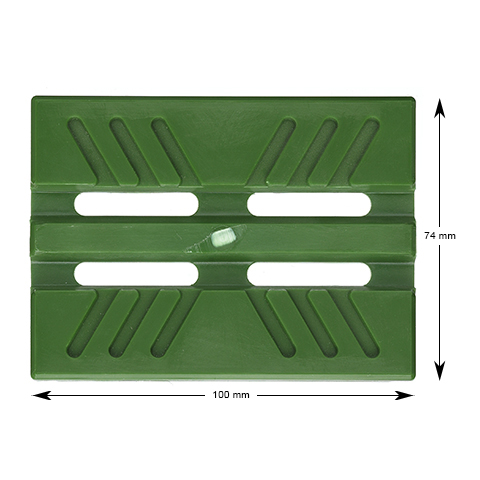 Styrskofoder, tysk std, motvikt, 100x20x30, 5mm, vikbart, hårt