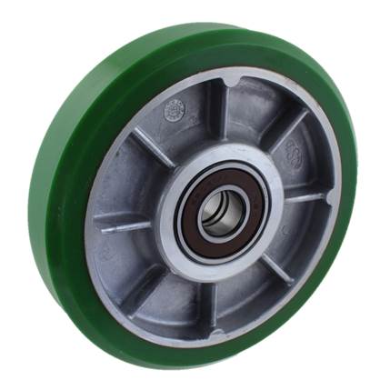 Styrrulle, ELSCO mod A/B, ø152/20x32/22mm, sidorulle, grön PU