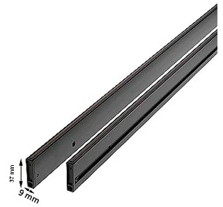 Ljusridå, Memco Pana40 Ultraslim, 9x720mm, endast list