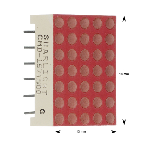 Display dot, matris, CMD25715F