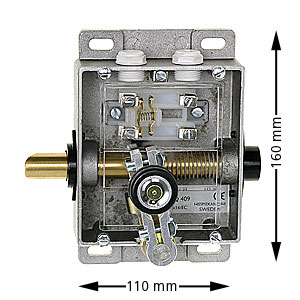 Door lock LO-30-AU-H, right, with triangular opening, arm up