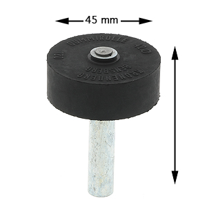 Låsrulle, Kronenberg, 42/10x15mm, axel 45mm