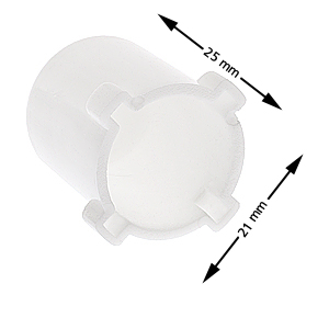 Knapp, KONE/ASEA NPN8, vit, höjd: 25mm