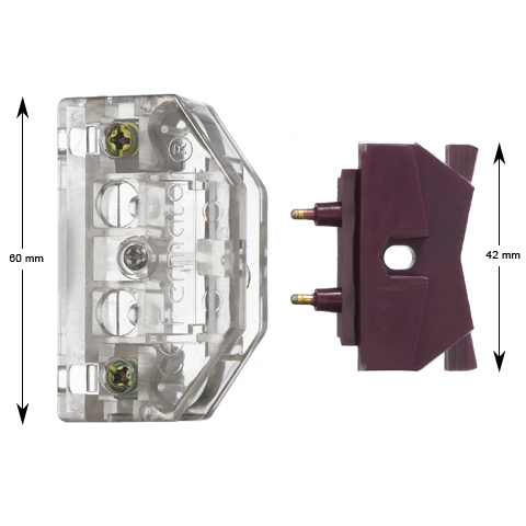Dörrkontakt-set , Fermator, 60mm, med överkopplare