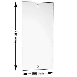 Resolutionsglas, 100x210mm
