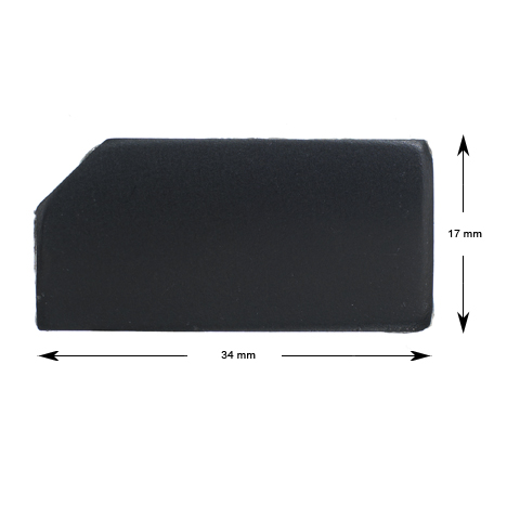 Tryckknapp, KONE Novel, blank, utan symbol, ersätter relief blank