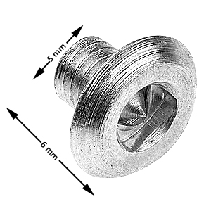 Skruv, Shield, M5x6, blankförzinkad