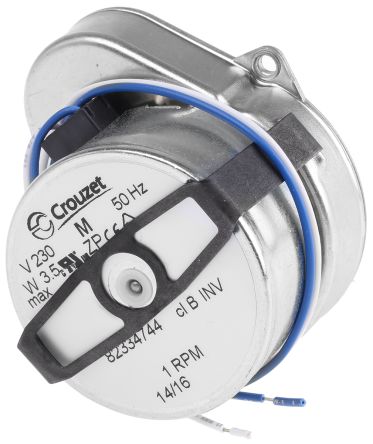 Motor for automatic lubrication on screw driven lifts, 230V/3W, 1 rpm