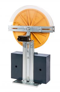 Sträckvikt, ø250mm/F=300N, med kontakt+skydd, golvmontage