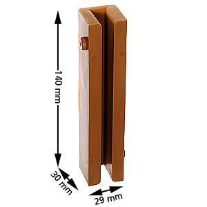 Styrskofoder, tysk std, 140x29.5x30, 10mm