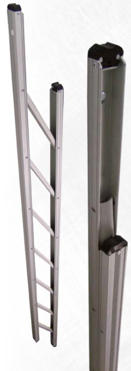 Gropstege infällbar, Typ  J, 2m utfälld, 2.35 infälld