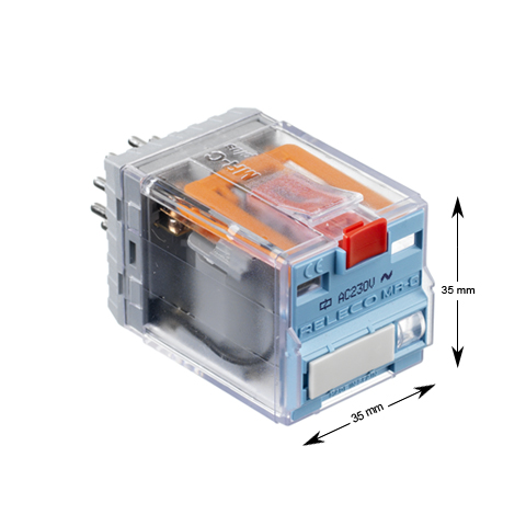 Relä, 3-vxl, 230VAC, 11-pin