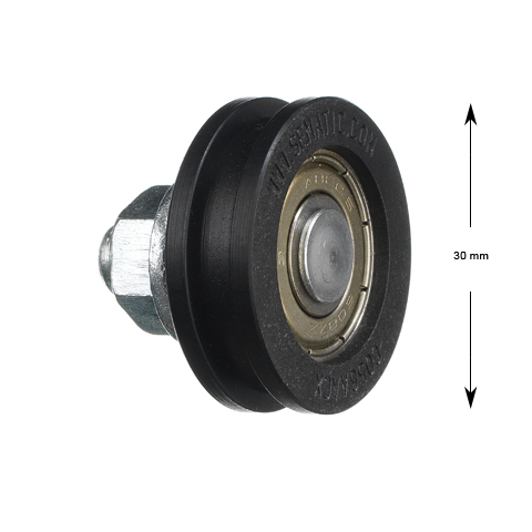 Rulle för medbringare, Sematic, ø30/27x10mm, Axel M8 excenter