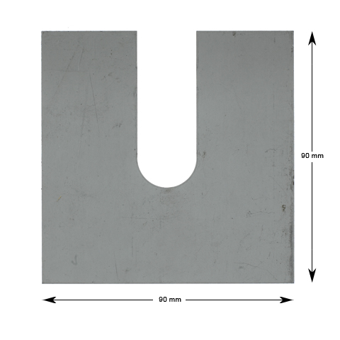 Shims, 1mm, 90x90, M20