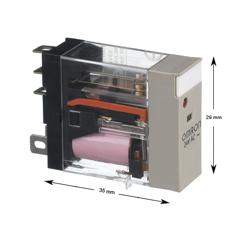 Printrelä, Omron G2R, 24VAC, 10A, 1CO-kontakt