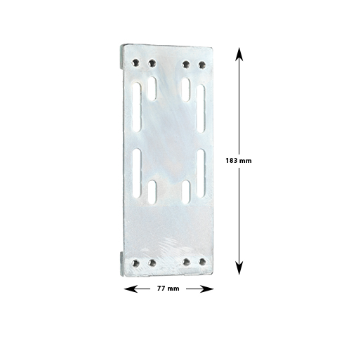 Underläggsplåt, M-43 till LO-92/922, höger&vänster