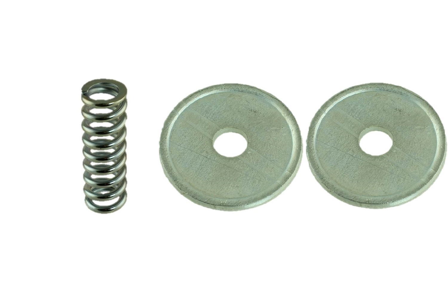 Fjäder och 2 brickor, M20