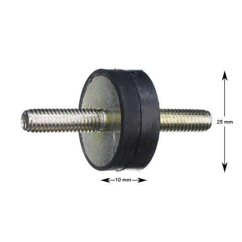 Vibrationsdämpare, Deve, D25, B10, M6x18