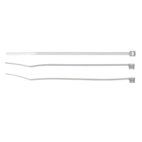 Buntband 100x2.5mm, vita, 100-pack