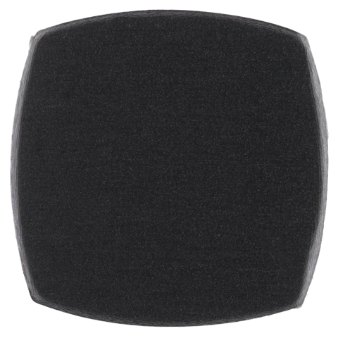 Tryckbricka, KONE-M, slät, svart, blanco