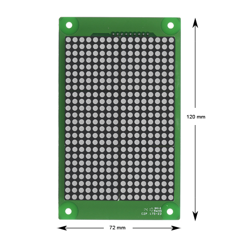 Display för våningsvisare, DMBUS 630, röd
