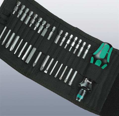 Bitsmejselsats, Wera, Kraftform Kompakt 60