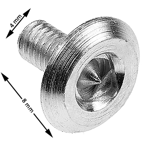Skruv, Shield, M4x8, blankförzinkad