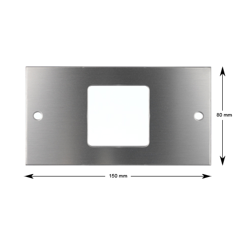 Montageplatta, VV3 rostfri, 150x80mm