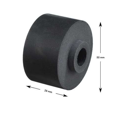 Lindämpare med krage, ø50/22/13x28/33