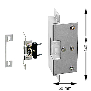 Karmkontakt, KO-30-NY-RF, i kåpa, extra justermån